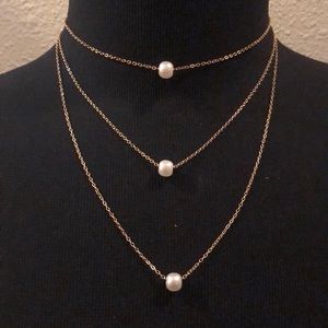 gold layered chain necklace